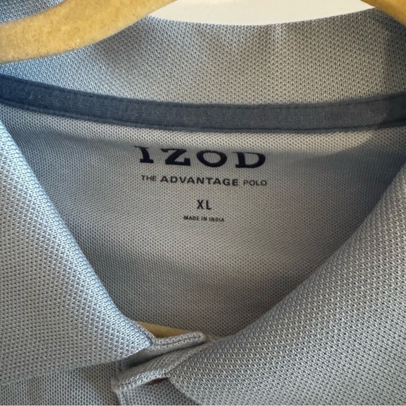 Izod Blue Performance Polo Shirt - Picture 2 of 6